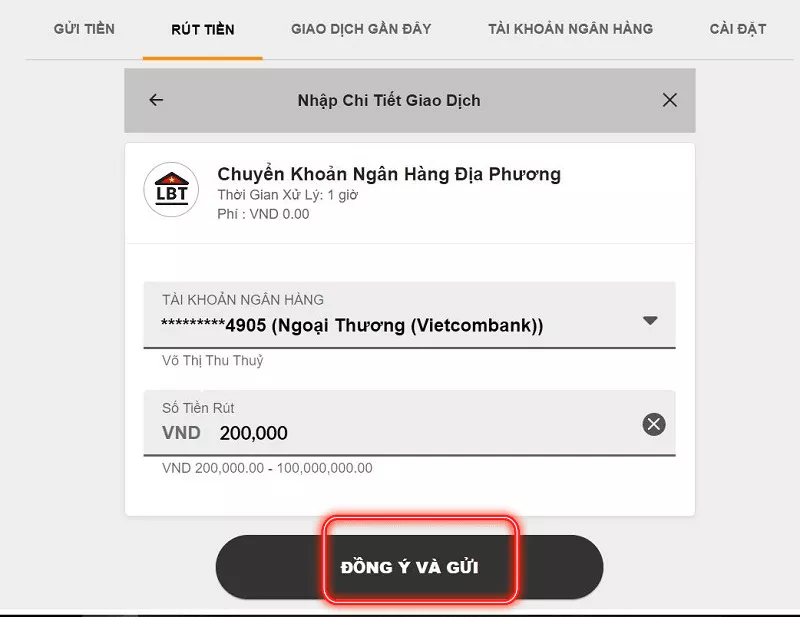Hướng dẫn rút tiền 188Bet nhanh chóng và an toàn nhất 19 điền thông tin rút tiền 188bet