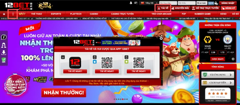 Hướng dẫn cách tải ứng dụng 12bet - Phiên bản 12bet di động 28 Hướng dẫn tải ứng dụng 12bet