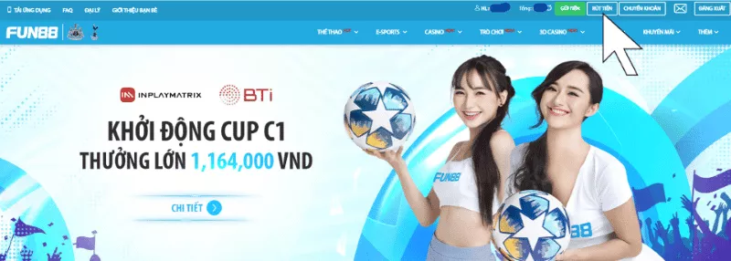 Hướng dẫn rút tiền Fun88 đơn giản nhất 7 truy cập trang chủ fun88 chọn rút tiền