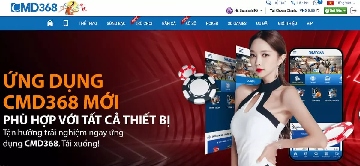 Review nhà cái bóng đá CMD368 - Hướng dẫn chơi cá độ CMD368 7 Nhà cái CMD368