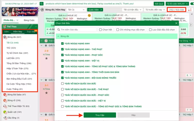 FB88 Betting Site Review - Football Betting Guide 15 Chọn trận đấu cá cược bóng đá Fb88