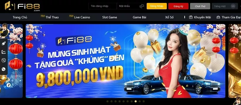 Đánh giá trang cá độ Fi88 - Cách chơi cá cược bóng đá Fi88 13 giao diện nhà cái fi88