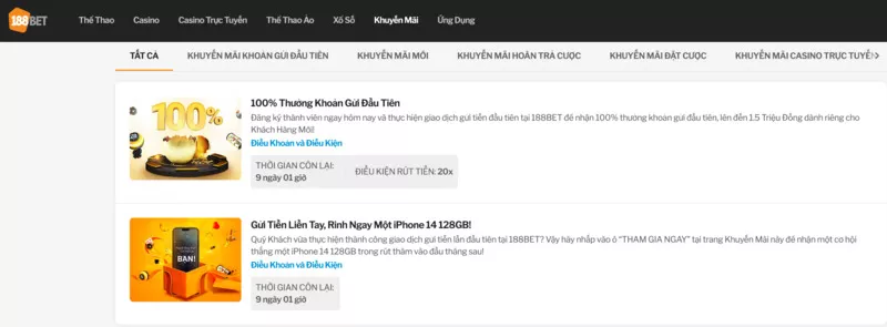 Web cá độ uy tín 188Bet - Hướng dẫn chơi cá cược bóng đá 188Bet chuẩn 13 Khuyến mãi 188bet