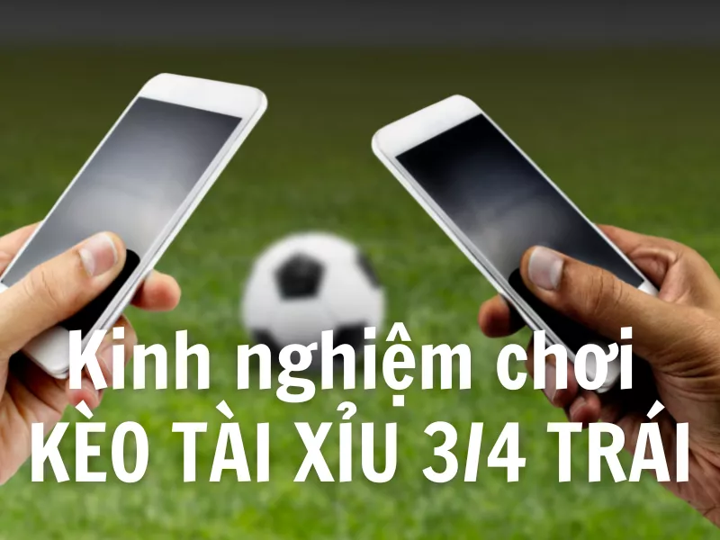 Kèo tài xỉu 3/4 trái là gì? Cách tính Tài Xỉu 3/4 chuẩn nhất 6 Kinh nghiệm chơi kèo tài xỉu nửa một dễ dàng chiến thắng
