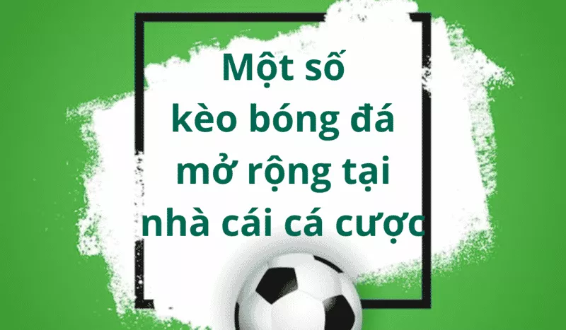 Các kèo bóng đá tại nhà cái cá cược chuyên dụng nhất 17 Một số kèo bóng đá mở rộng tại nhà cái cá cược