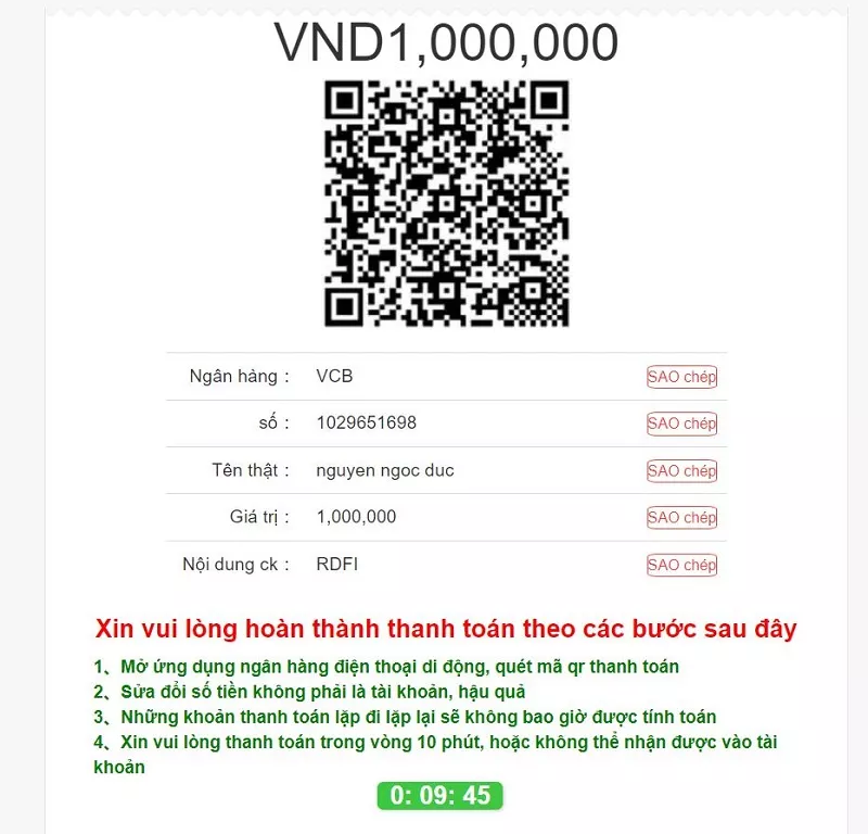 Hướng dẫn nạp tiền 8xBet tiện lợi chỉ 5 phút 17 Quét mã QR nạp tiền 8xBet qua internet Banking