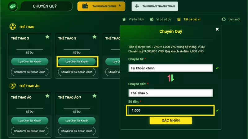Chuyển quỹ Fb88 - Hướng dẫn chi tiết cách chuyển quỹ Fb88 cược đơn giản 11 Thực hiện chuyển quỹ Fb88