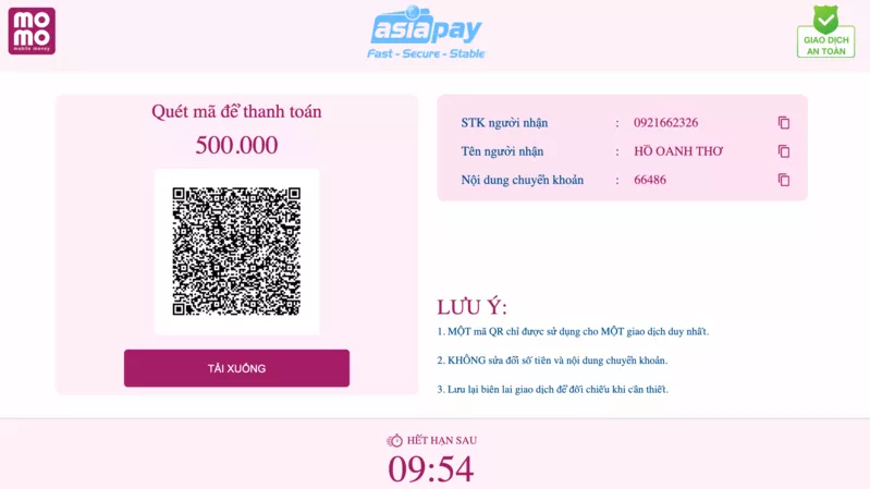 Nạp tiền Hi88 - Hướng dẫn chi tiết cách nạp tiền Hi88 cho bạn mới 27 Quét mã hoàn tất nạp tiền Hi88 qua ví điện tử