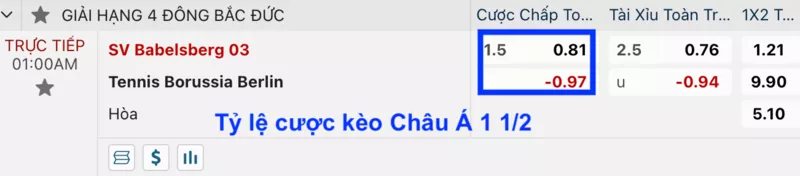 Tips bóng đá mới nhất, chính xác nhất, hoàn toàn miễn phí 15 Tỷ lệ cược kèo Châu Á 1 1/2 (1.5 trái – 1 ĐỨT)