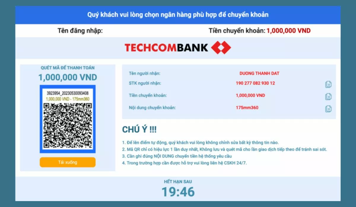 Hướng dẫn cách nạp tiền SHBET đảm bảo thành công 100% 16 Giao dịch chuyển tiền Shbet