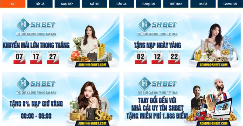 Web cá cược SHBet - Hướng dẫn chơi cá độ bóng đá Shbet chi tiết 43 Chương trình khuyến mãi SHBet hấp dẫn