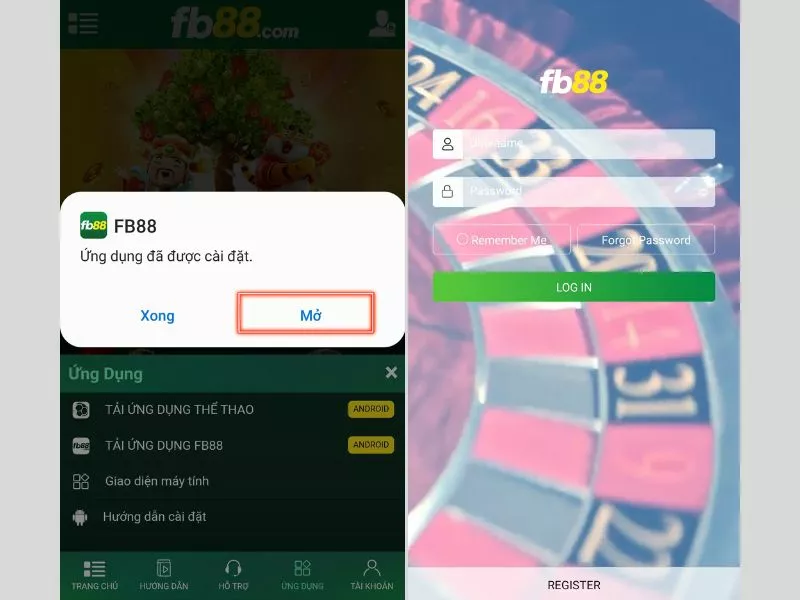 Tải Fb88 - Hướng dẫn cách tải ứng dụng Fb88 trên điện thoại mới nhất 11 Mở ứng dụng Fb88