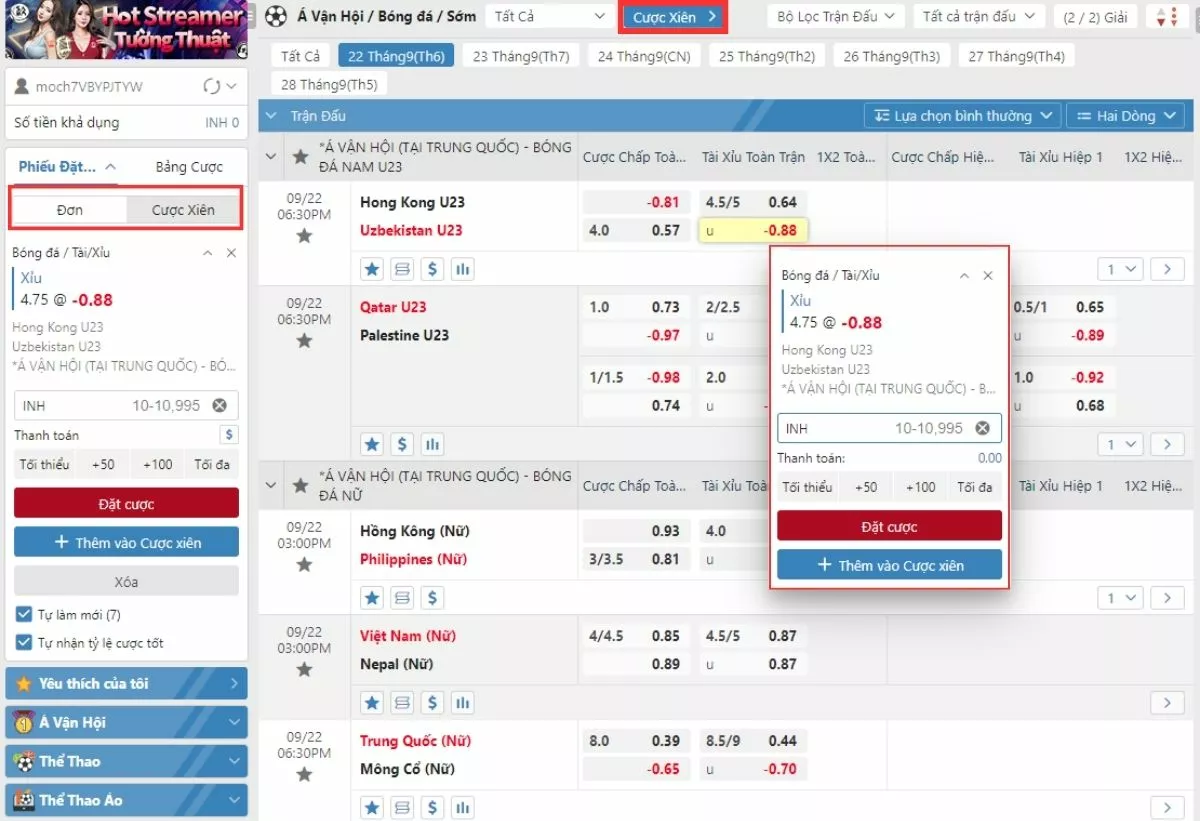 Hướng dẫn cá cược Asian Games bóng đá tại các trang cá độ chi tiết 17 Đặt cược vào trận bóng thuộc cá cược Asian Games