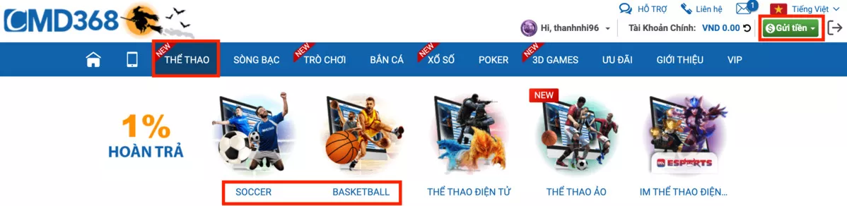 Review nhà cái bóng đá CMD368 - Hướng dẫn chơi cá độ CMD368 11 Truy cập trang cá độ bóng đá CMD368